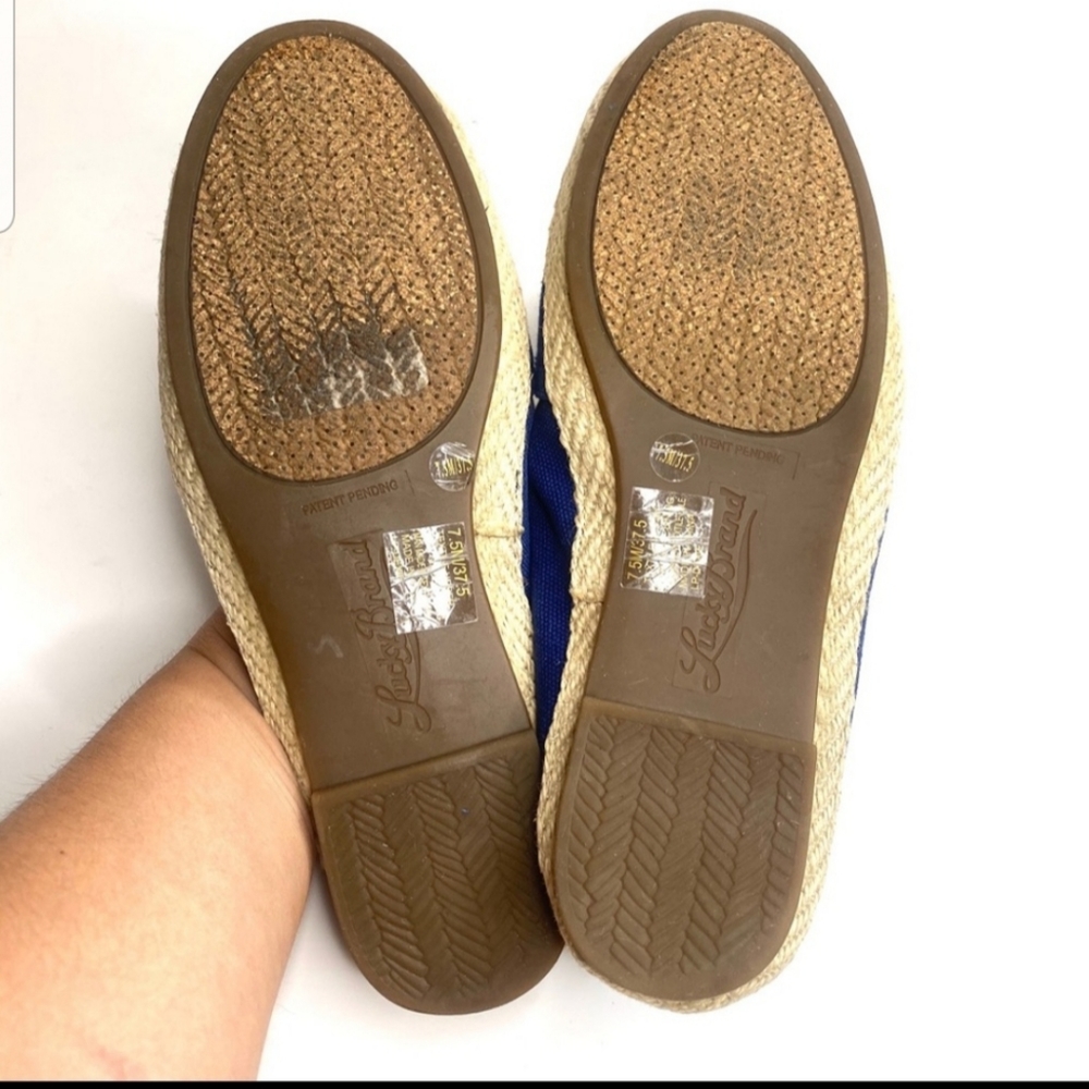 Lucky Brand Dexie Canvas Flat Slip on Size 7.5 - Picture 3 of 6